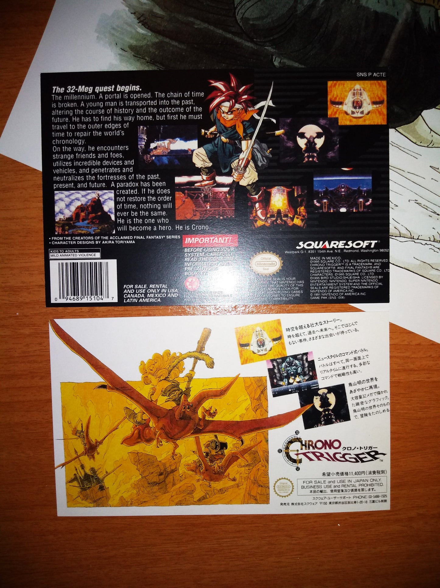 Chrono Trigger PAL Español (Region Free) - Super Nintendo - Snes RPG