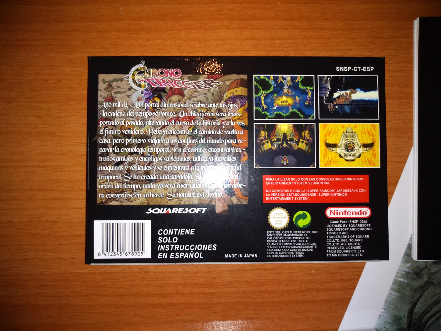 Chrono Trigger PAL Español (Region Free) - Super Nintendo - Snes RPG