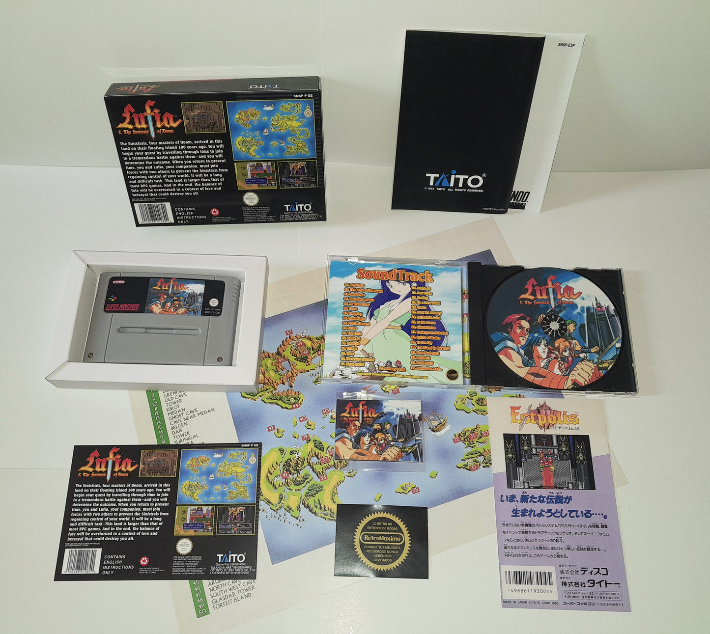 Lufia & the Fortress of Doom Pal English or Spanish (Region Free) - Super Nintendo - RPG Snes