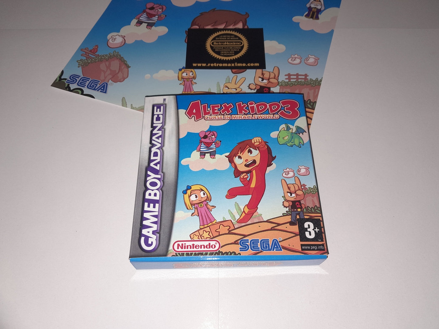 Alex Kidd 3 Curse in Miracle World Game Boy Advance - GBA - Nintendo DS