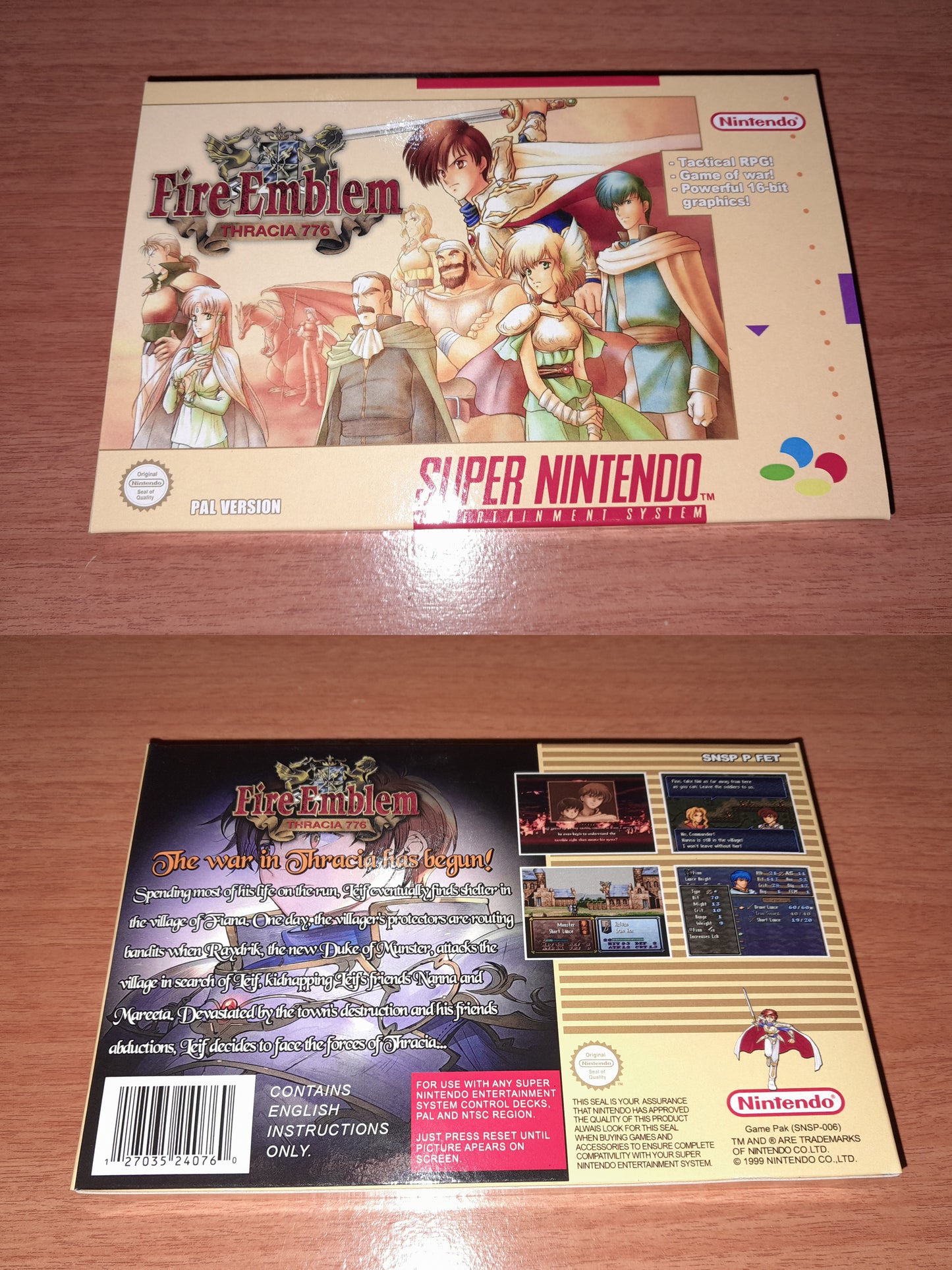 Fire Emblem: Thracia 776 PAL ENGLISH (Region Free) - Super Nintendo - RPG Snes