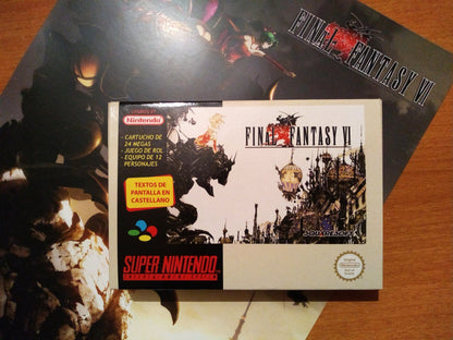 Final Fantasy VI PAL Español (Region Free) - Super Nintendo - Snes RPG