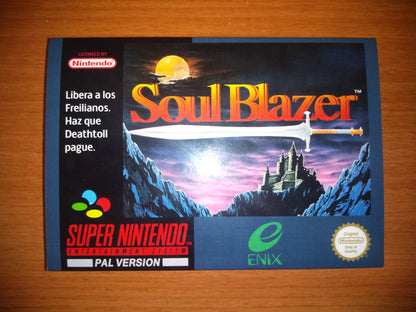 Soul Blazer PAL Español - Super Nintendo - Snes RPG