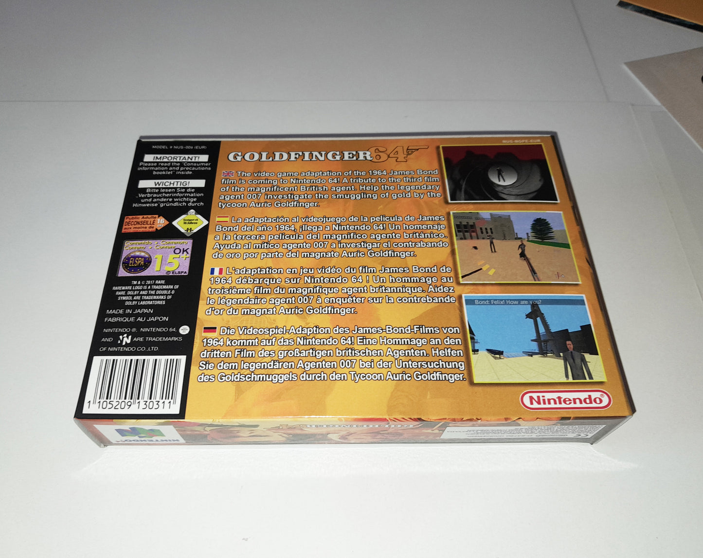 Goldfinger 64 PAL N64 - Nintendo 64