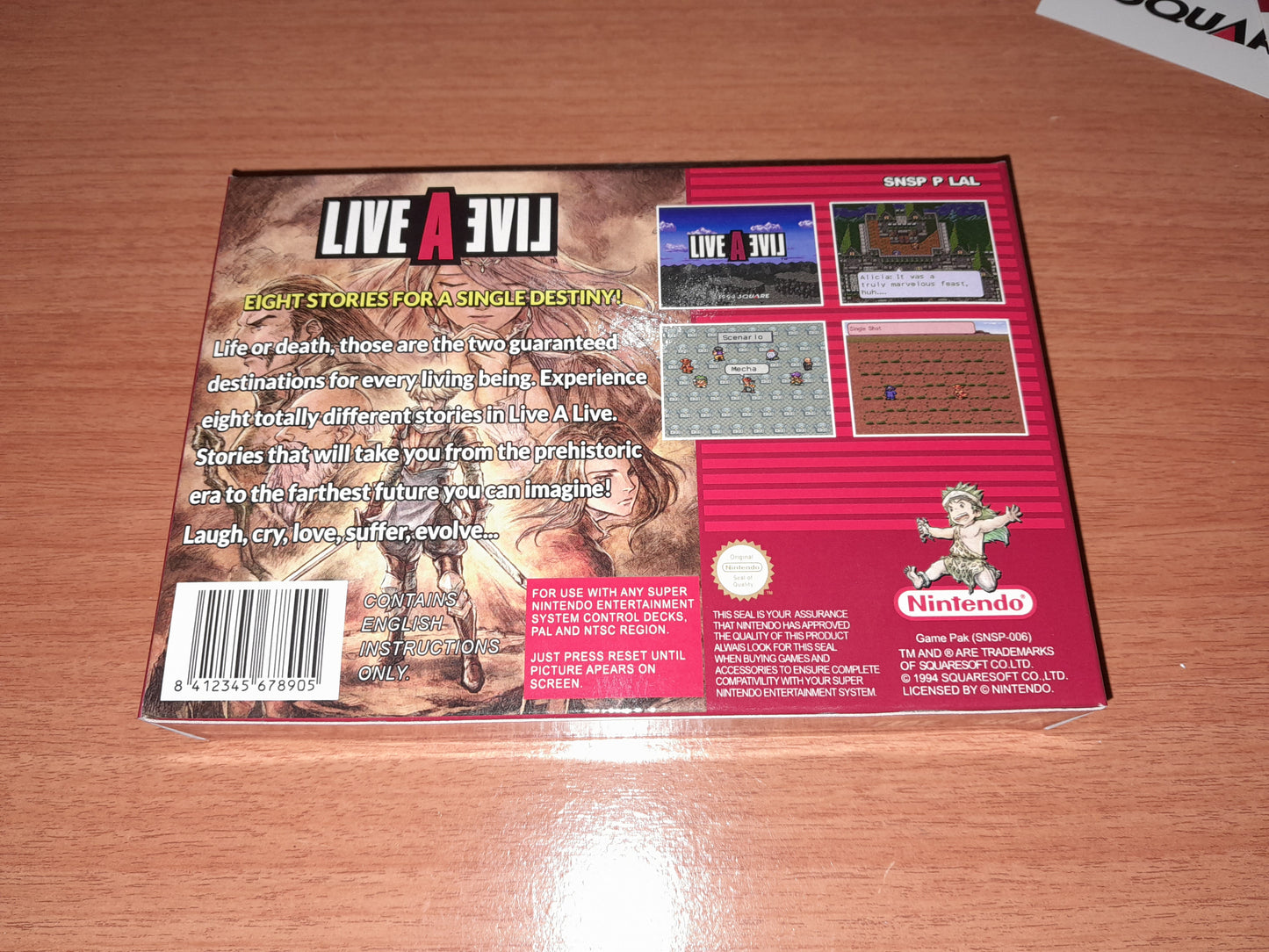 Live A Live PAL English SNES - Super Nintendo RPG