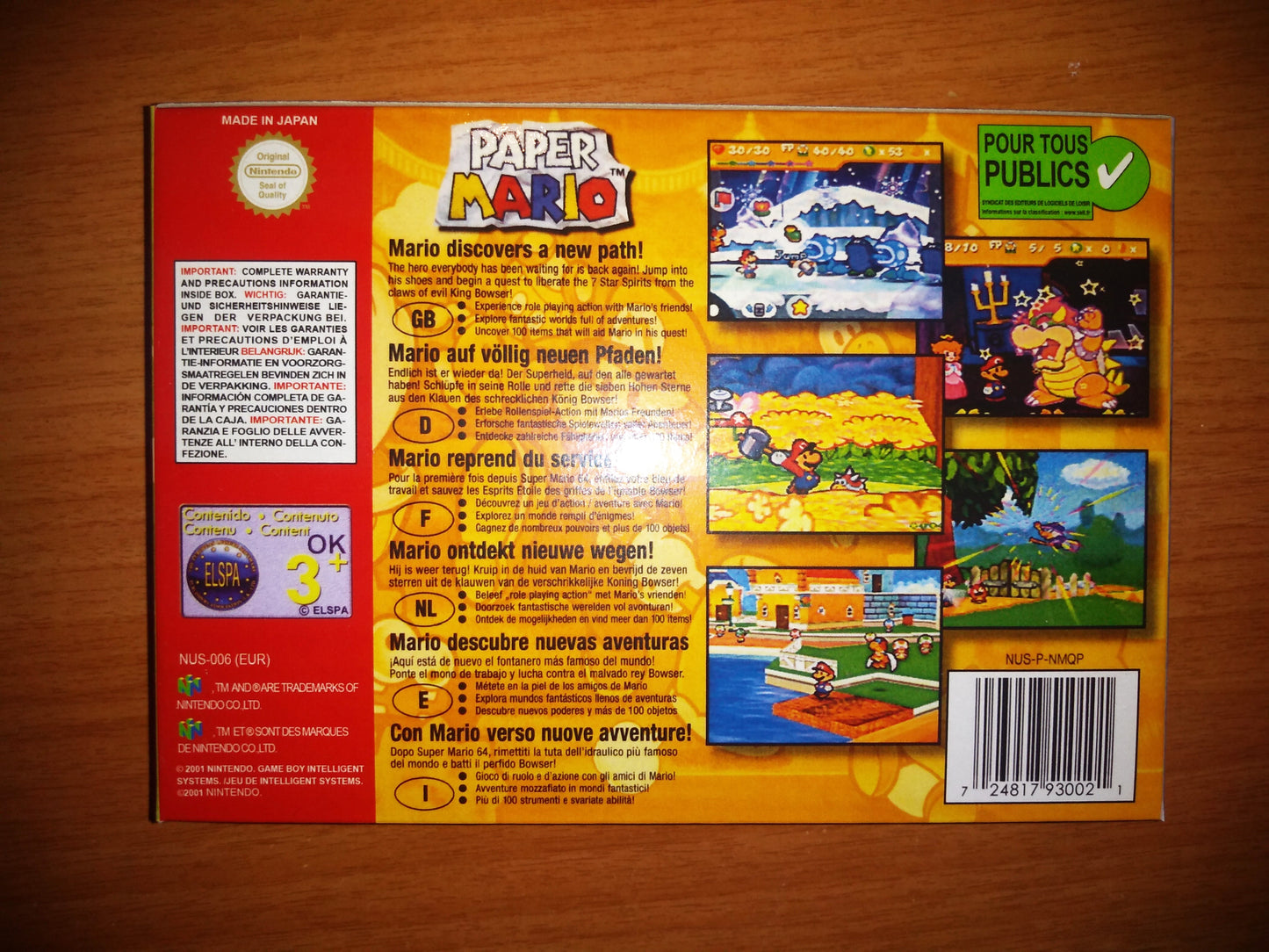 Paper Mario 64 N64 - Nintendo 64