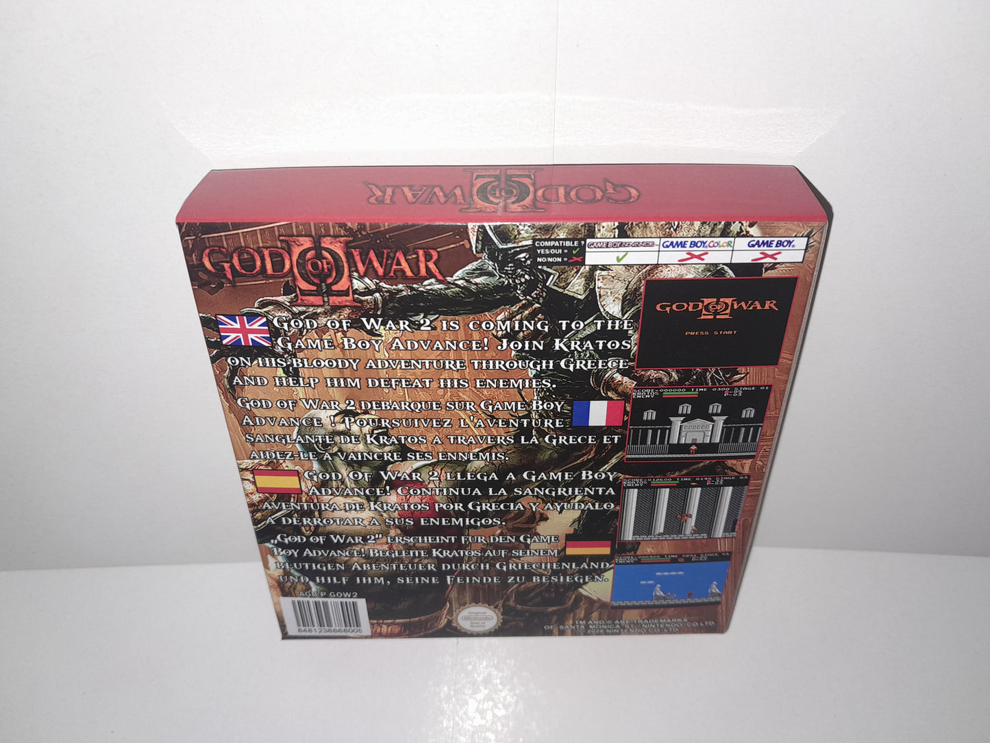 God Of War 2 - Game Boy Advance - Nintendo DS
