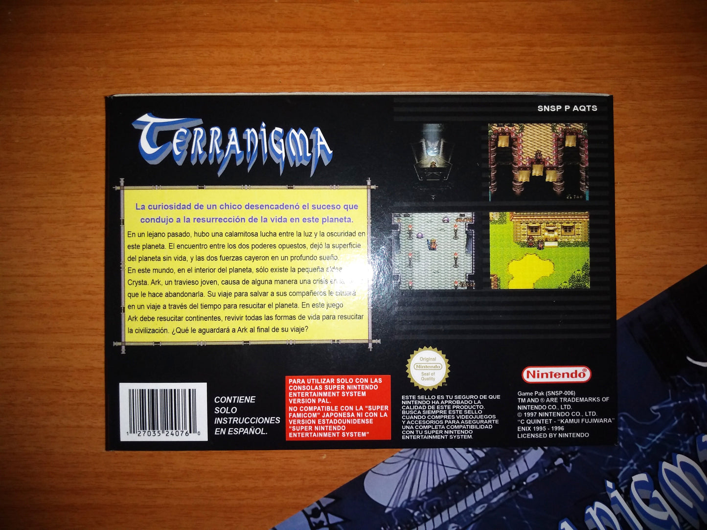 Terranigma PAL España - Super Nintendo - Snes RPG