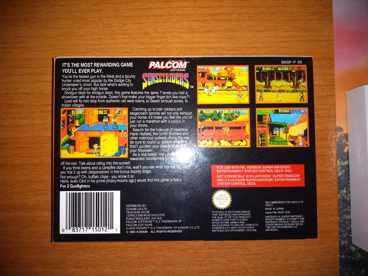 Sunset Riders PAL - Super Nintendo - Snes