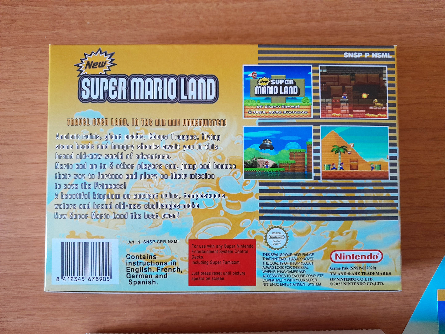New Super Mario Land PAL - Super Nintendo - Snes