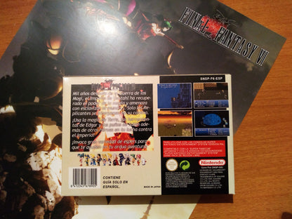 Final Fantasy VI PAL Español (Region Free) - Super Nintendo - Snes RPG