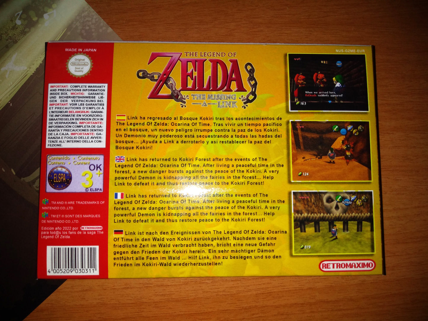 The Legend of Zelda: The Missing Link PAL - Nintendo 64 N64