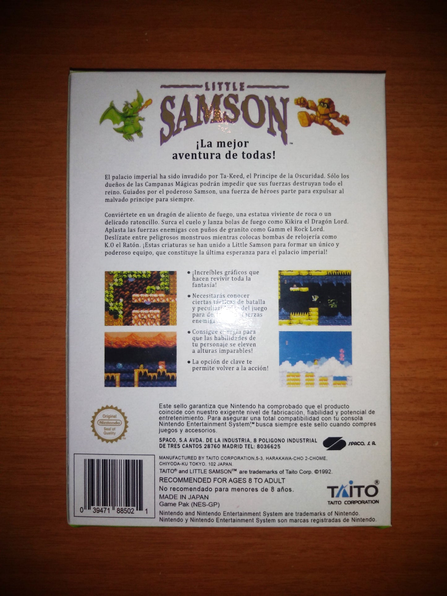 Little Samson PAL Nintendo NES