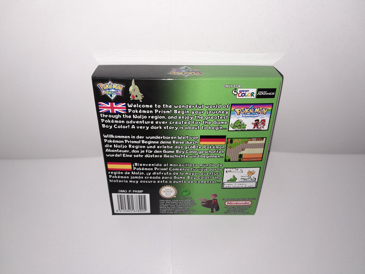 Pokémon Prism Game Boy Color English, German or Spanish- Game Boy Advance
