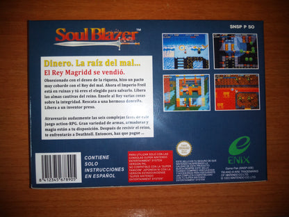 Soul Blazer PAL Español - Super Nintendo - Snes RPG