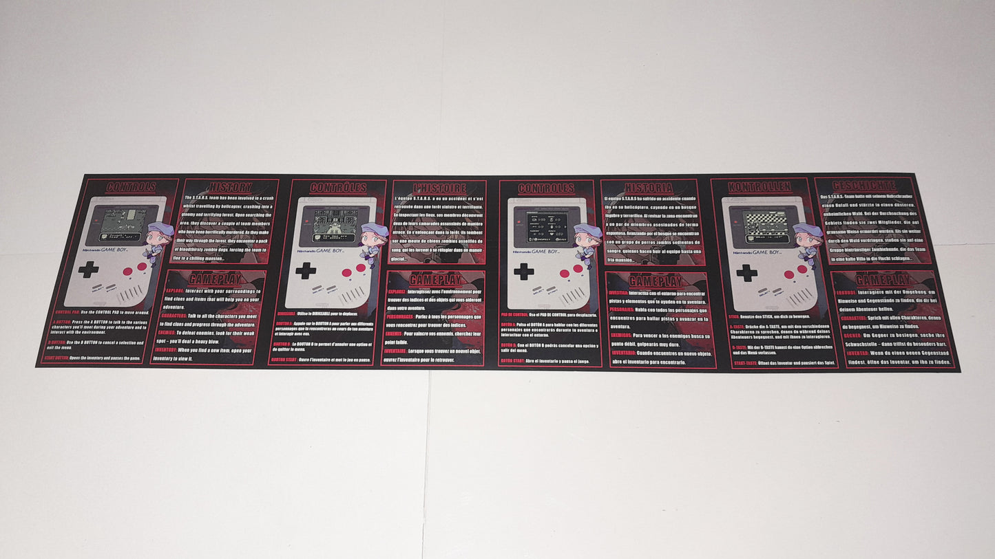 Resident Evil Grim Begginings Game Boy - Game Boy Color - Game Boy Advance