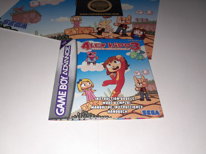 Alex Kidd 3 Curse in Miracle World Game Boy Advance - GBA - Nintendo DS