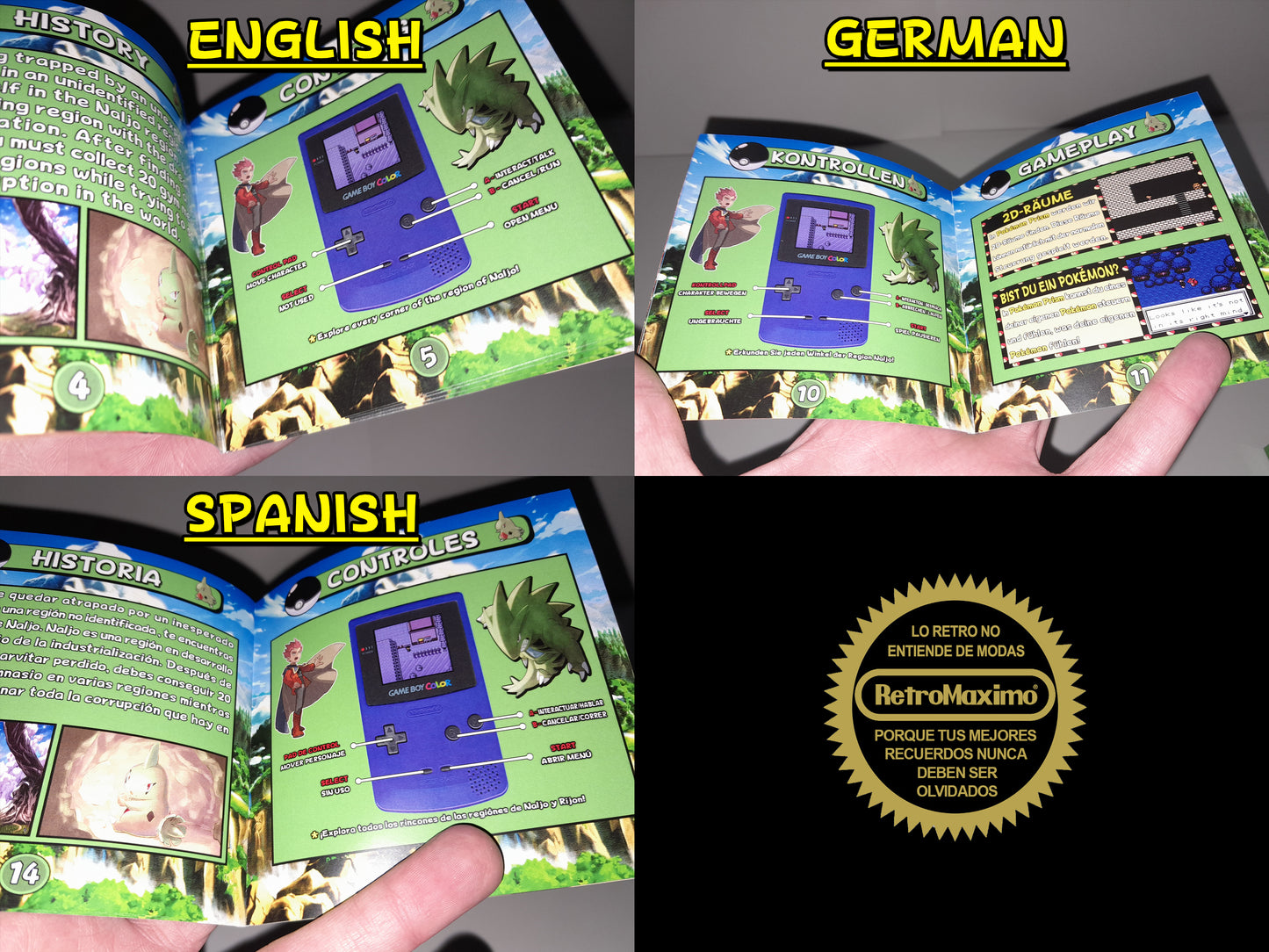 Pokémon Prism Game Boy Color English, German or Spanish- Game Boy Advance