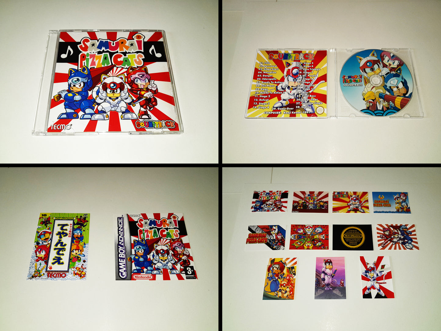 Samurai Pizza Cats Game Boy Advance - GBA - Nintendo DS - Kyatto Ninden Teyandee Famicom
