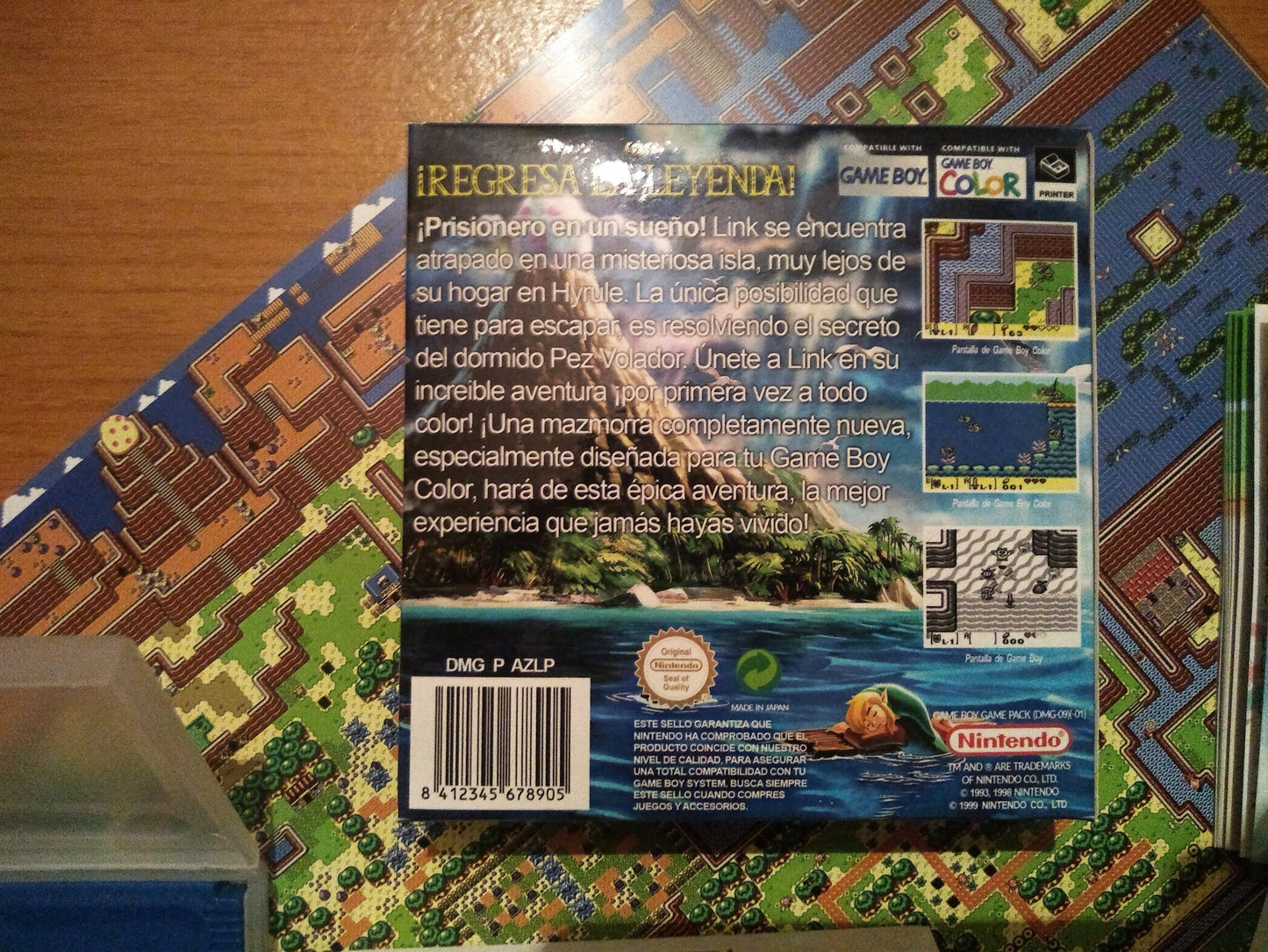 Zelda Link's Awakening Remake Art Game Boy - Game Boy Color - Game Boy Advance