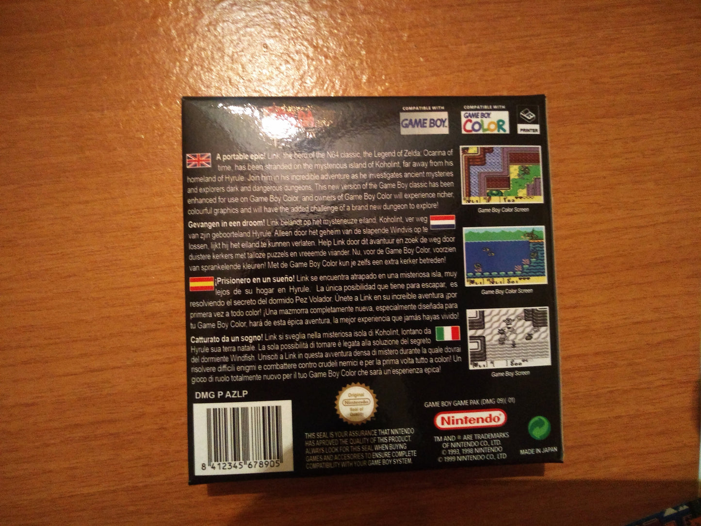 Zelda Link's Awakening DX Game Boy Color - Game Boy Advance