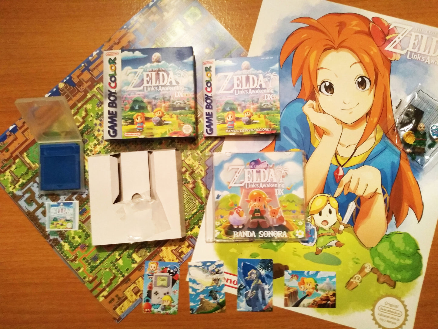 Zelda Link's Awakening Remake Art Game Boy - Game Boy Color - Game Boy Advance