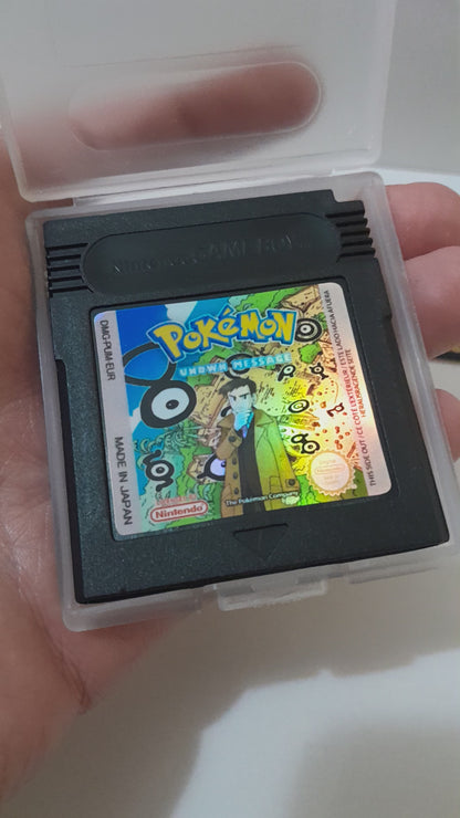 Pokémon Unown Message Nintendo GameBoy, Game Boy Color y Game Boy Advance